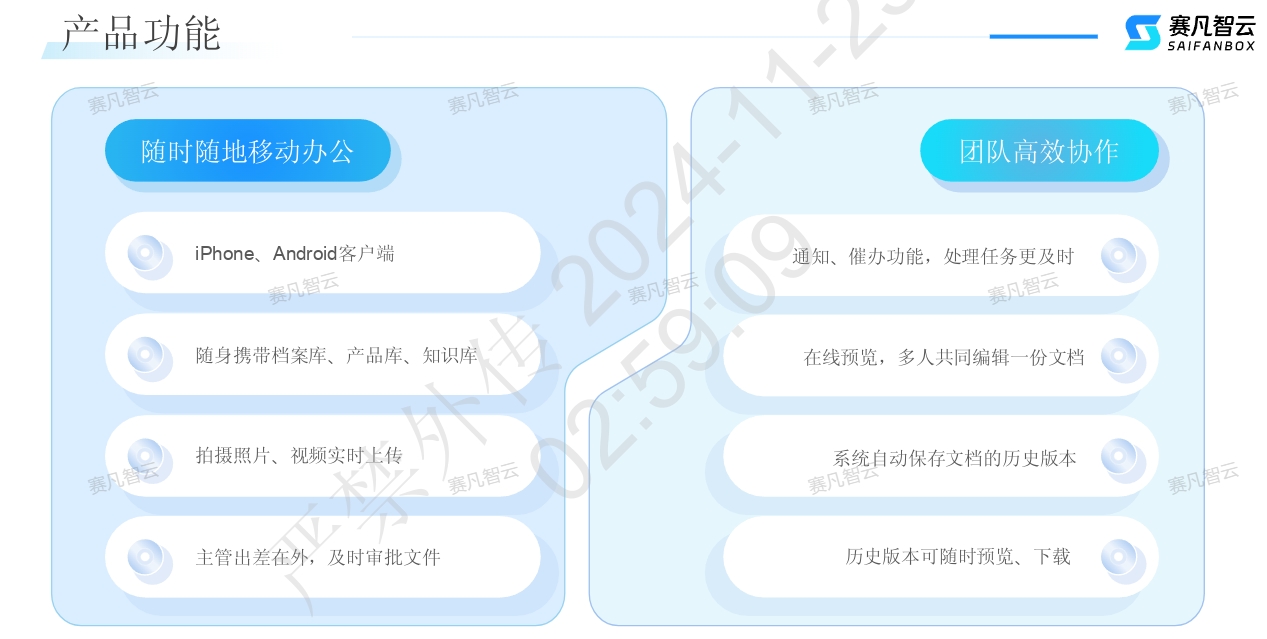 云盤水印功能